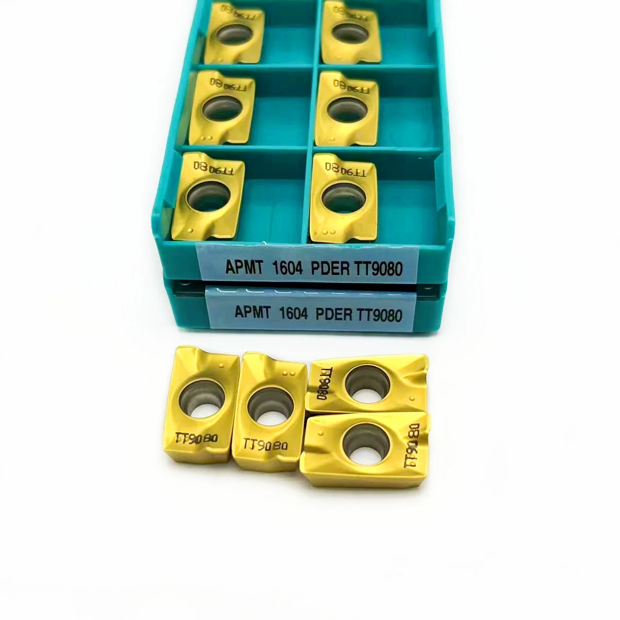 

APMT1604 PDER TT9080 твердосплавный индексируемый высококачественный APMT 1604 PDER фрезерный инструмент CNC токарный станок запчасти APMT1604 режущая вставка