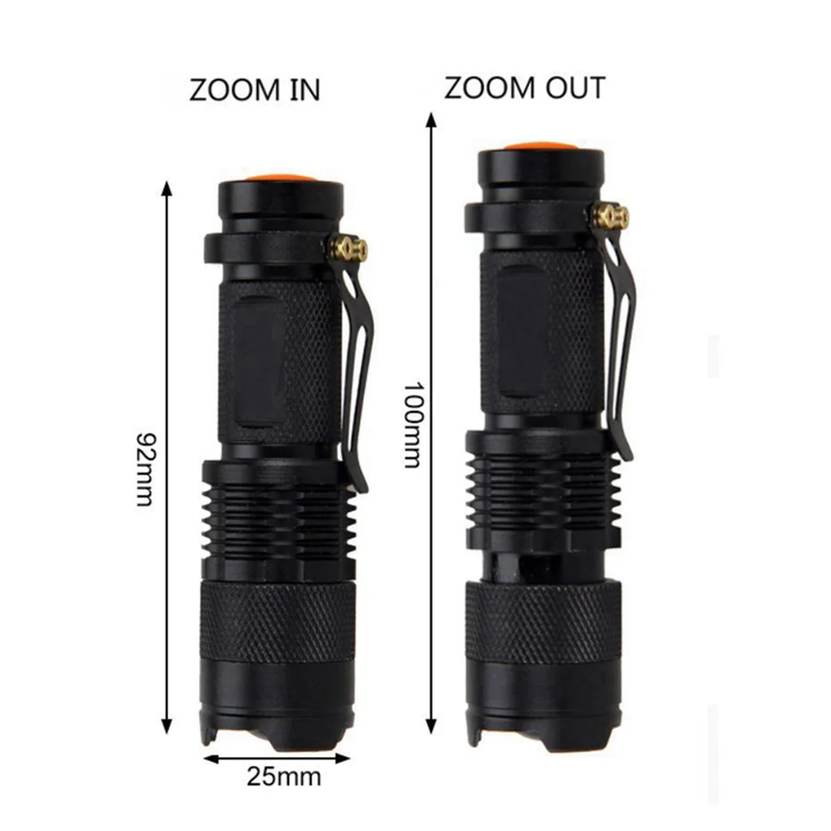 A40T Teleskop Fokussierung Taschenlampe Outdoor Mini Teleskop Zoom Taschenlampe Fluoreszierende Dosis Taschenlampe Licht