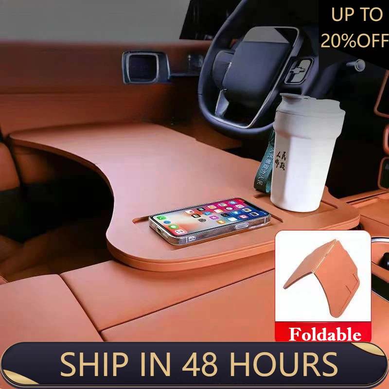 

NEW1 Food Tray Table Eating Drinks Tray Holder For Xpeng G6 G9 P7 P7i X9 Foldable Car Steering Wheel Tray Table High Stability S