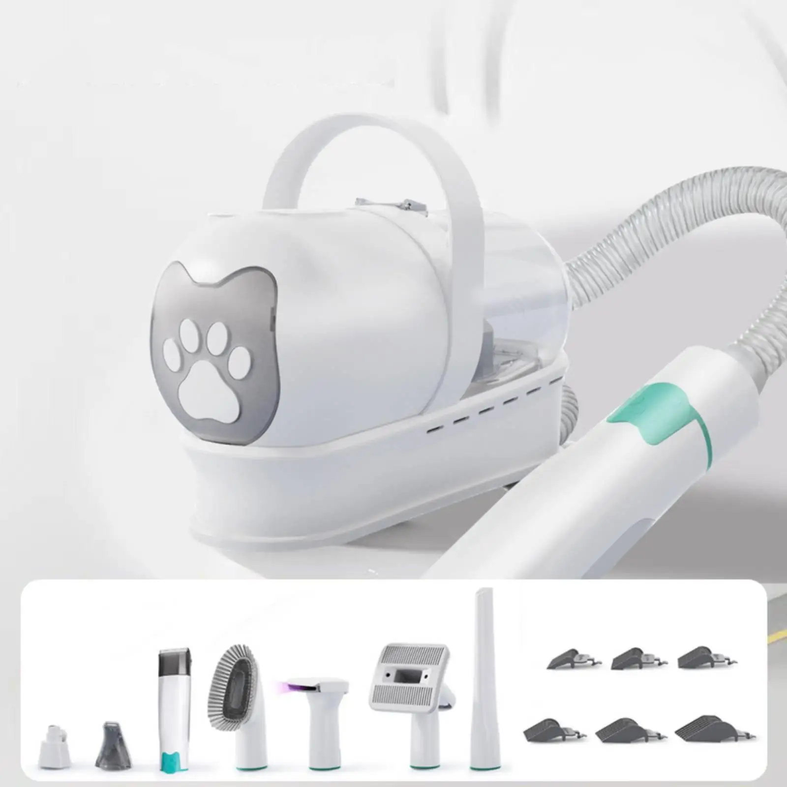 Pet Grooming Kit with Vacuum Complete Dog Grooming Vacuum with Hose Mess for Deshedding
