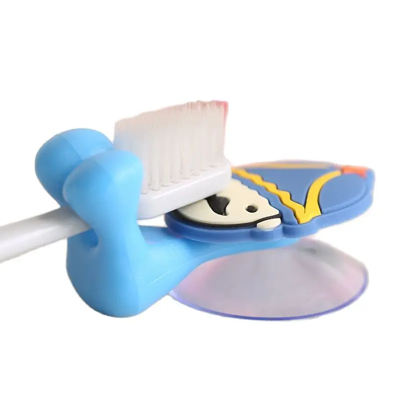 Cartoon Sucker Toothbrush Holder Suction Hooks Multifunctional Animal Suction Cup Children Bathroom Set Accessories Eco-Friendly