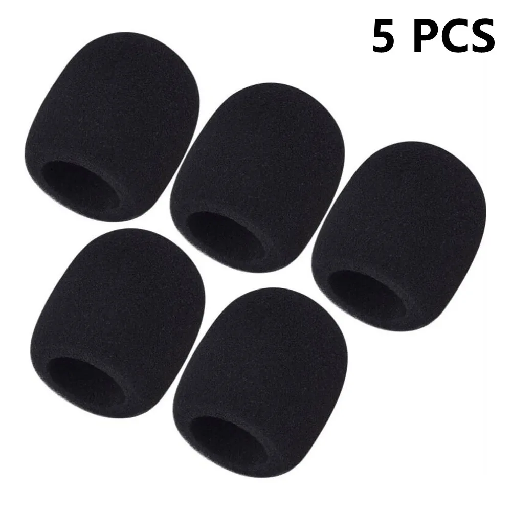 

5PCS Foam Handheld Microphone Windscreen Replacement High Quality High-density Sponge Microphone Covers Accessories