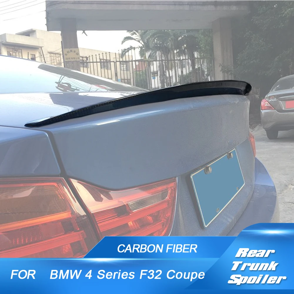 Car Rear Trunk Spoiler For BMW 4 Series F32 M Sport 420i 428i 430i 435i Coupe 2014 - 2019 Carbon Fiber/ FRP Wing Boot Lip