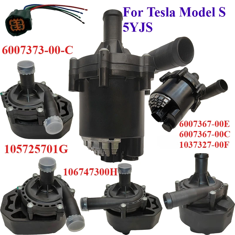 

6007367-00E 106747300H 105725701G 6007373-00-C For Tesla Model S 5YJS 85D AWD Cooling Electric Additional Auxiliary Water Pump