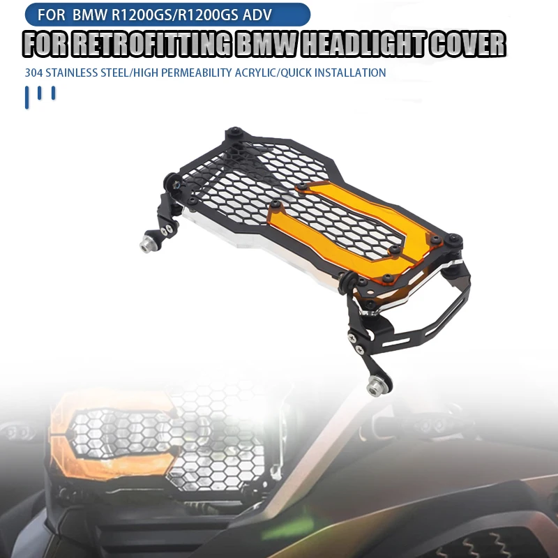 Motorcycle Headlight Protector Grille Guard Cover Protection Grill For BMW R1200GS R1250GS LC Adventure R 1200 GS R1250 GS