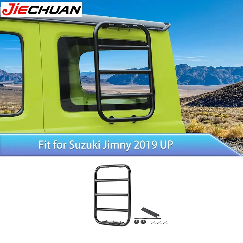 

Metal Rear Window Ladder Luggage Carriers Car Body Functional Decoration Accessories for Suzuki Jimny 2019 Up 2-Door 4-Door