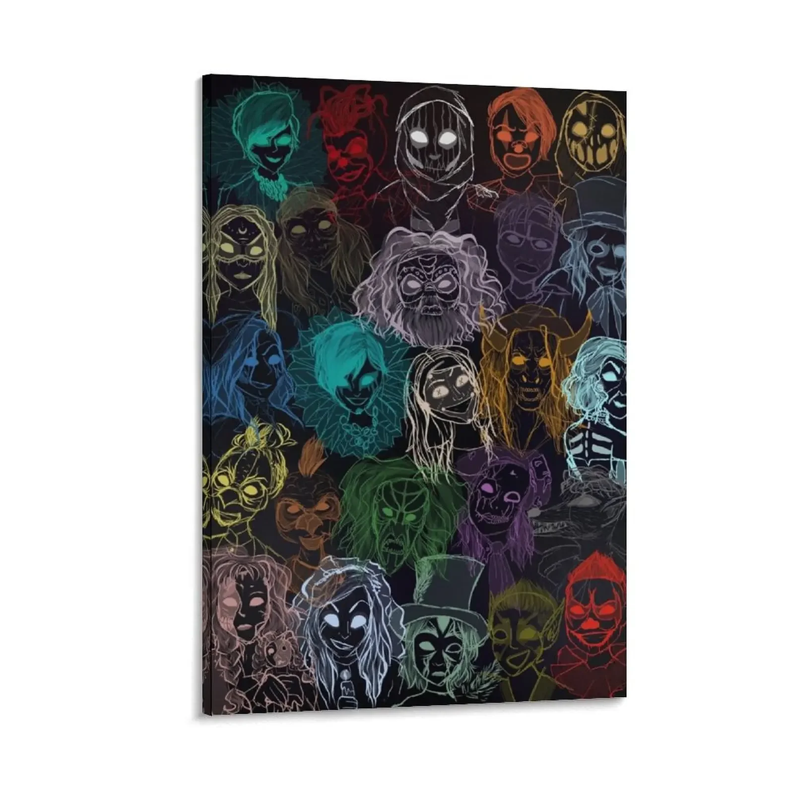 

Knott's Scary Farm Monsters Canvas Painting Wall posters decorative items for home decorative wall canvases