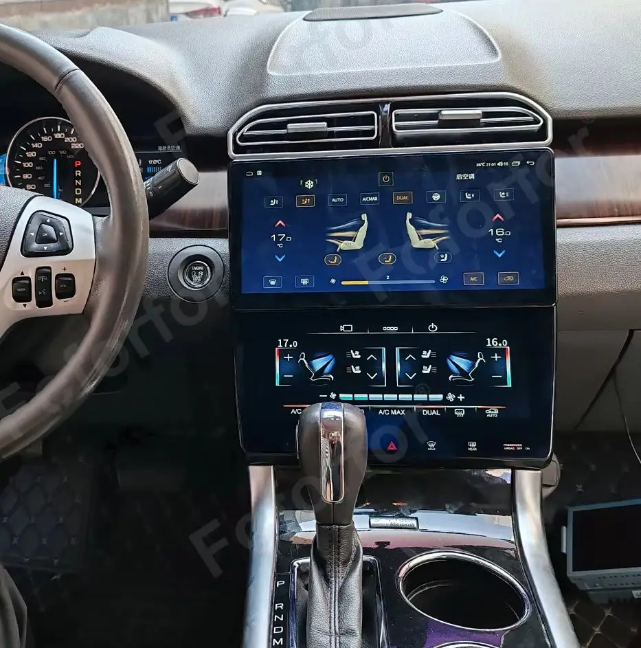 

Android 14.0 Upgrade QLED Touch Screen CarPlay For Ford Edge 2010-2014 Car Radio Multimedia Player GPS Navi AC Panel Heat Unit