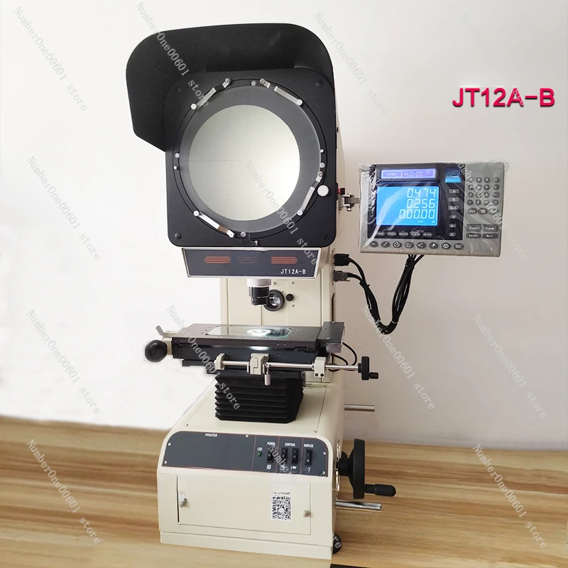 Play 00:10 00:39 2D Measuring Instrument Xintian Projector JT12A-B 300 Digital Profile, Projector Table Glass