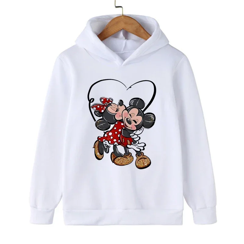 

90s Kawaii мультфильм манга аниме Микки Минни Дисней Маус толстовка детская одежда детский свитер для девочек и мальчиков толстовка детский топ