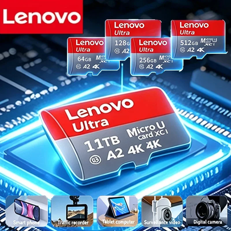 Карта-памяти-lenovo-micro-tf-sd-v30-class10-флэш-карта-высокой-емкости-несколько-размеров-для-офисных-компьютеров-систем-видеонаблюдения-телефонов