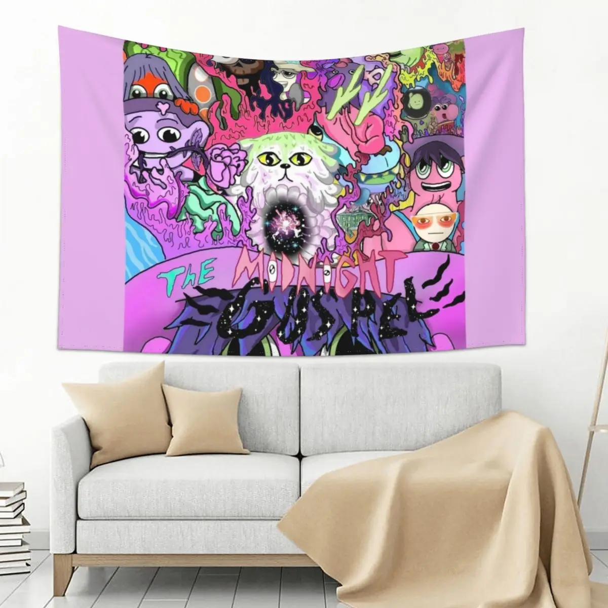 

The Midnight Gospel Tribute Tapestry Aesthetic Room Decor Wall Art Outdoor Decoration Tapestry