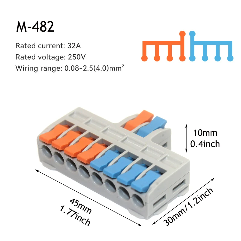 5/10 stuks snelle draadconnector, universele compacte bedrading splitsconnector, elektrische push-in verlichting klemmenblokconnector