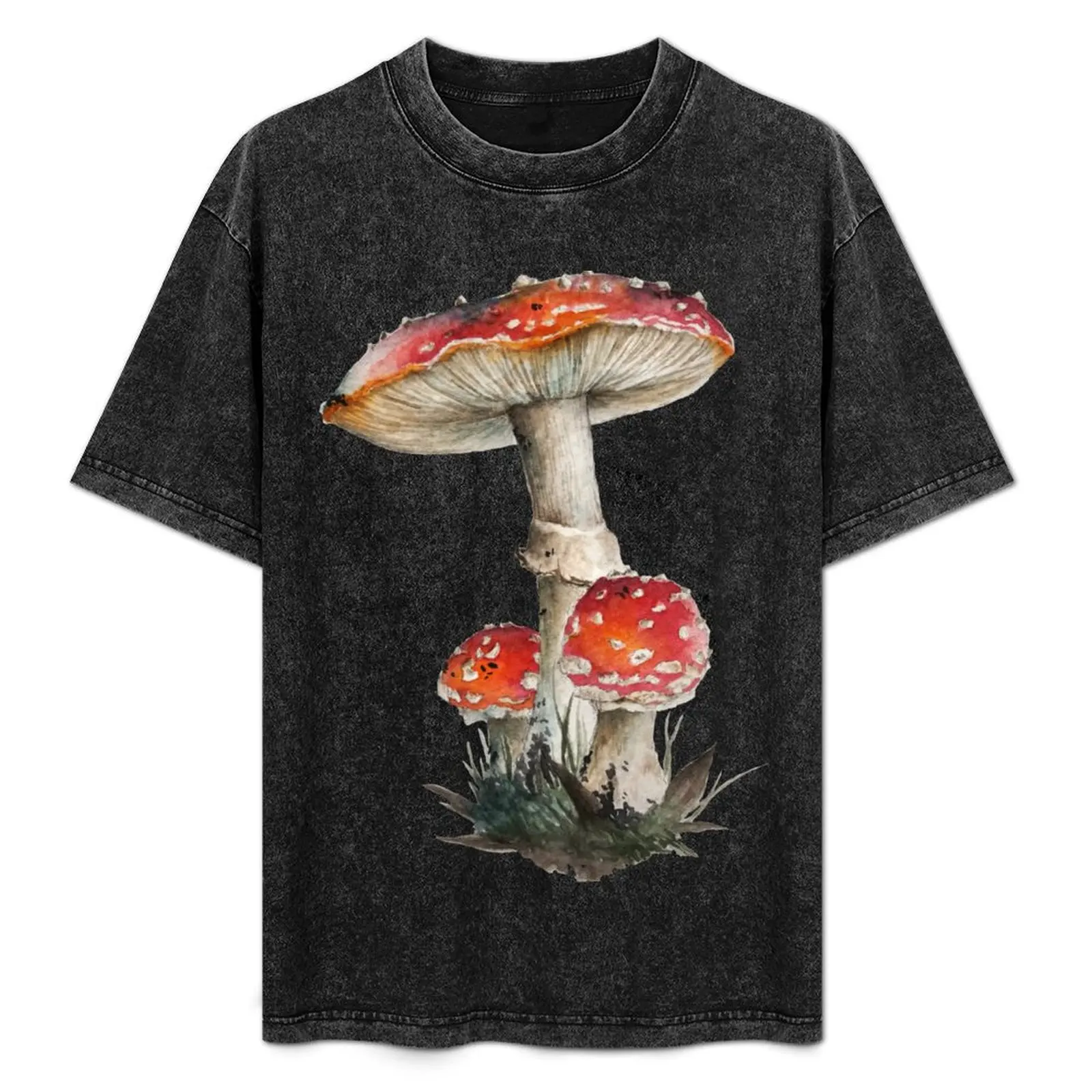 

Fly agaric, watercolour T-Shirt plain shirts graphic tees customizeds blanks plain white t shirts men