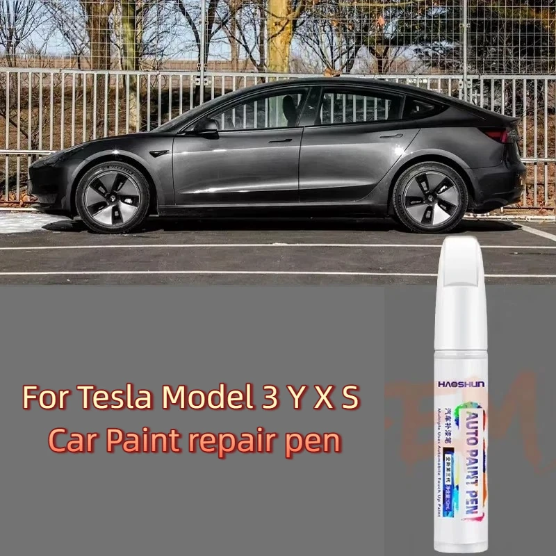For Tesla Model 3 Y X S Car Paint repair pen Car touch up pen Black white Tesla wheel paint repair agent Paint repair set