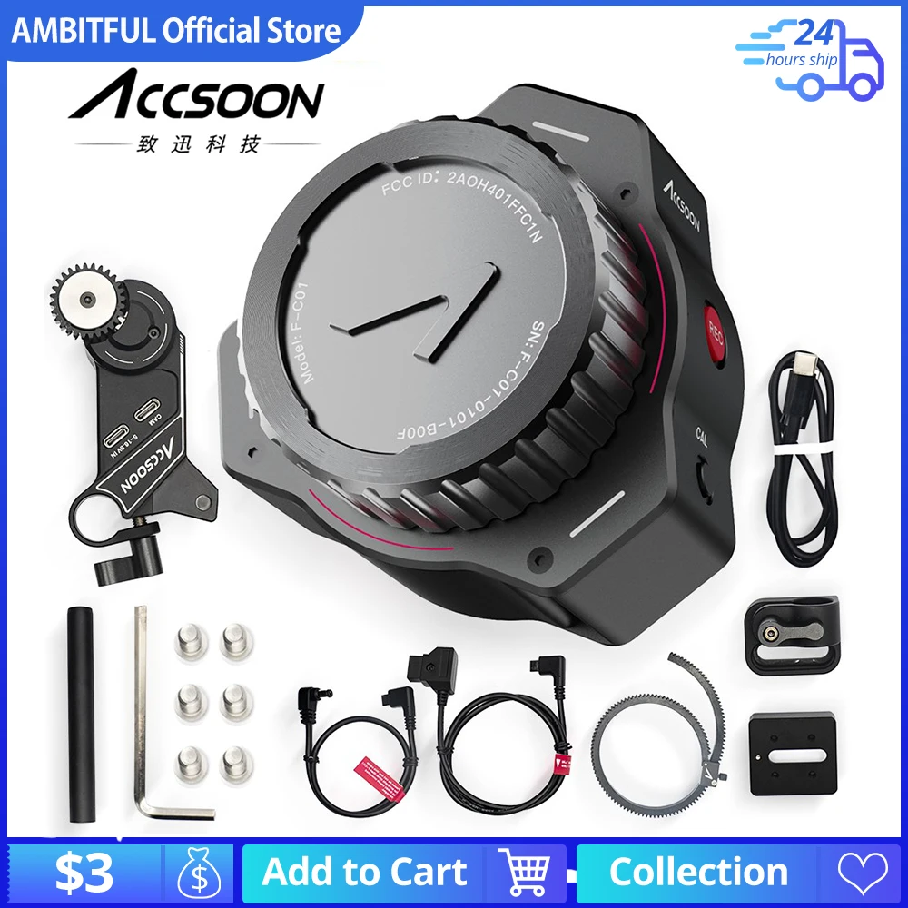 Accsoon F-C01 Мини-беспроводная система управления фокусом, универсальный портативный мини-зумер, фокусирующий фокус для DSLR-камеры Accsoon F-C01 Мини-беспроводная система управления фокусом, универсальный портативный мини-зумер, фокусирующий фокус для DSLR-камеры