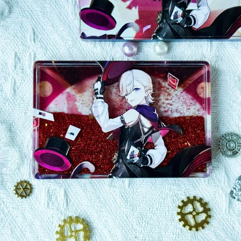 

Игра аниме косплей Фонтейн Лини мультфильм акриловый струящийся зыбучий песок маджонг орнамент студенческие подарки