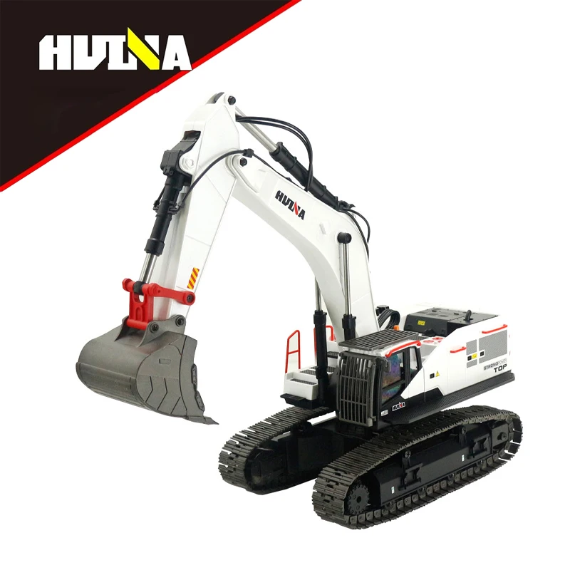 

Huina 1/14 Rc Excavator 1594 22 Pass Remote Control Engineering Vehicle White Model Modified Machine Large Electric Excavator