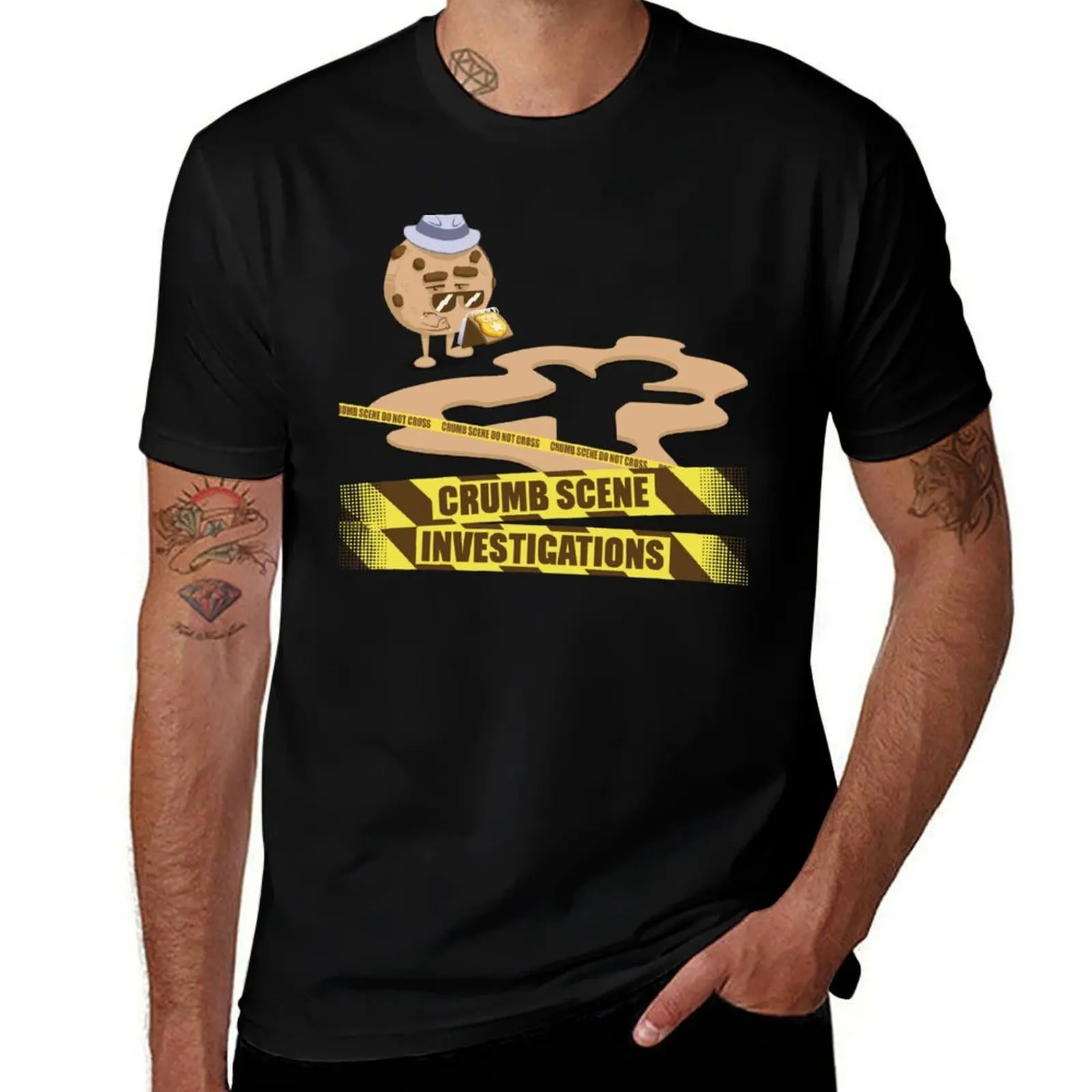 Crumb Scene Investigations: Crumb Tape Variant T-Shirt Moisture Control Sports Tee T-Shirt