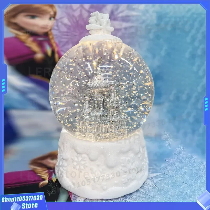 Harbin Sophia Church Crystal Ball Music Box 3D Rotating Light Desktop Ornament Creative Office Decoration Gift for Home Decor