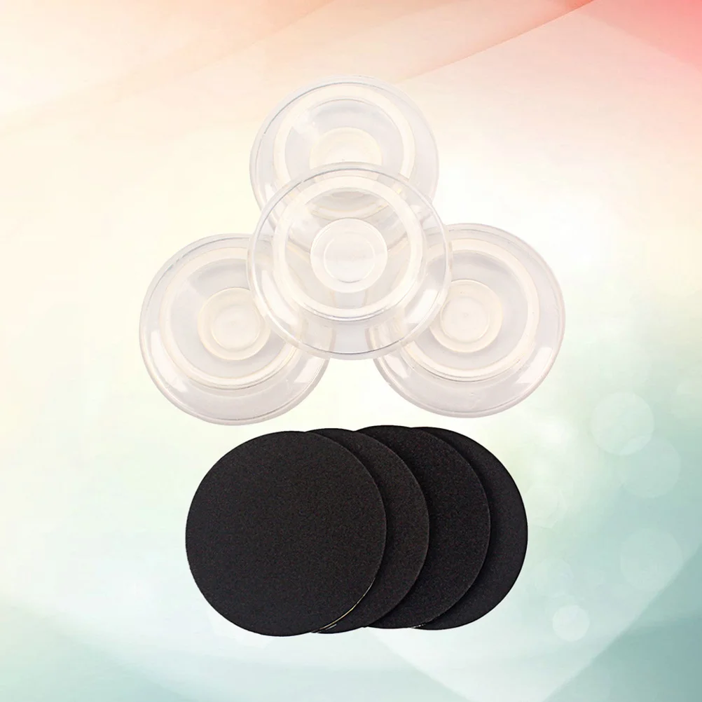 

4Pcs Plastic Piano Caster Cups Antirust Antinoise Pads for Hardwood Floors Carpets Elegant Design Upright Piano Mats