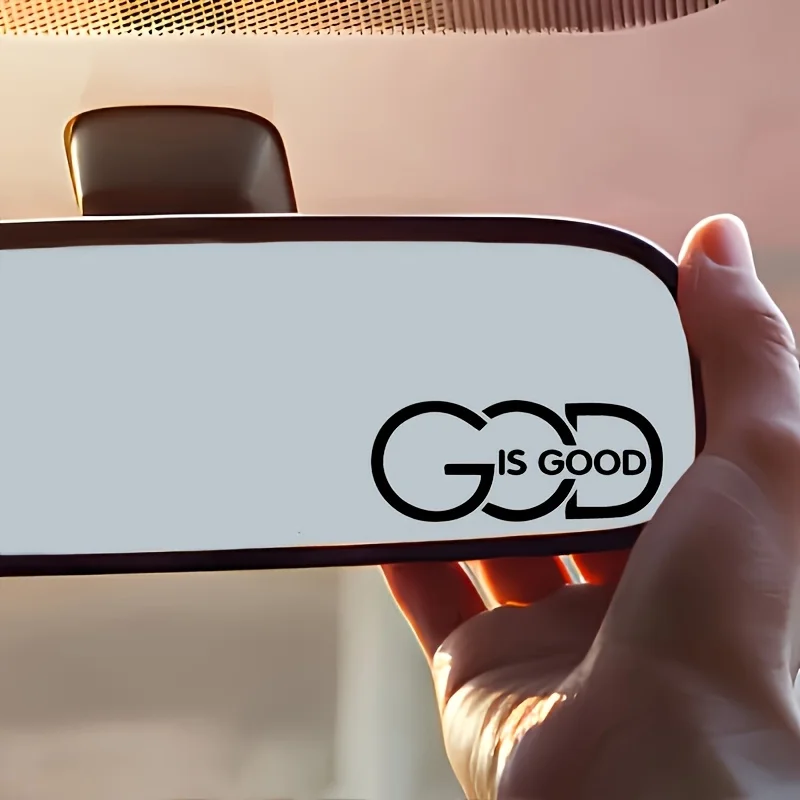 

God Is Good Car Side Mirror Sticker Durable Self-Adhesive Decal For Auto Truck Window Decal Auto Styling Accessories Gift