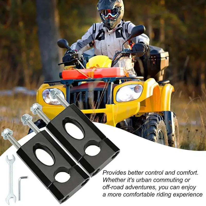 7/8 Handlebar Risers 22mm Height Motorcycle Mount Clamp Aluminum Alloy Bike Handlebar Riser Adds Comfort For Mountainous Region