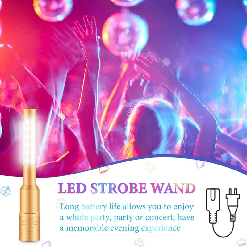 6 шт. светодиодные фонари для обслуживания бутылок, клубные фонари, бенгальские огни для бутылок, перезаряжаемые светодиодные фонари для бутылок, вилка стандарта США, золото