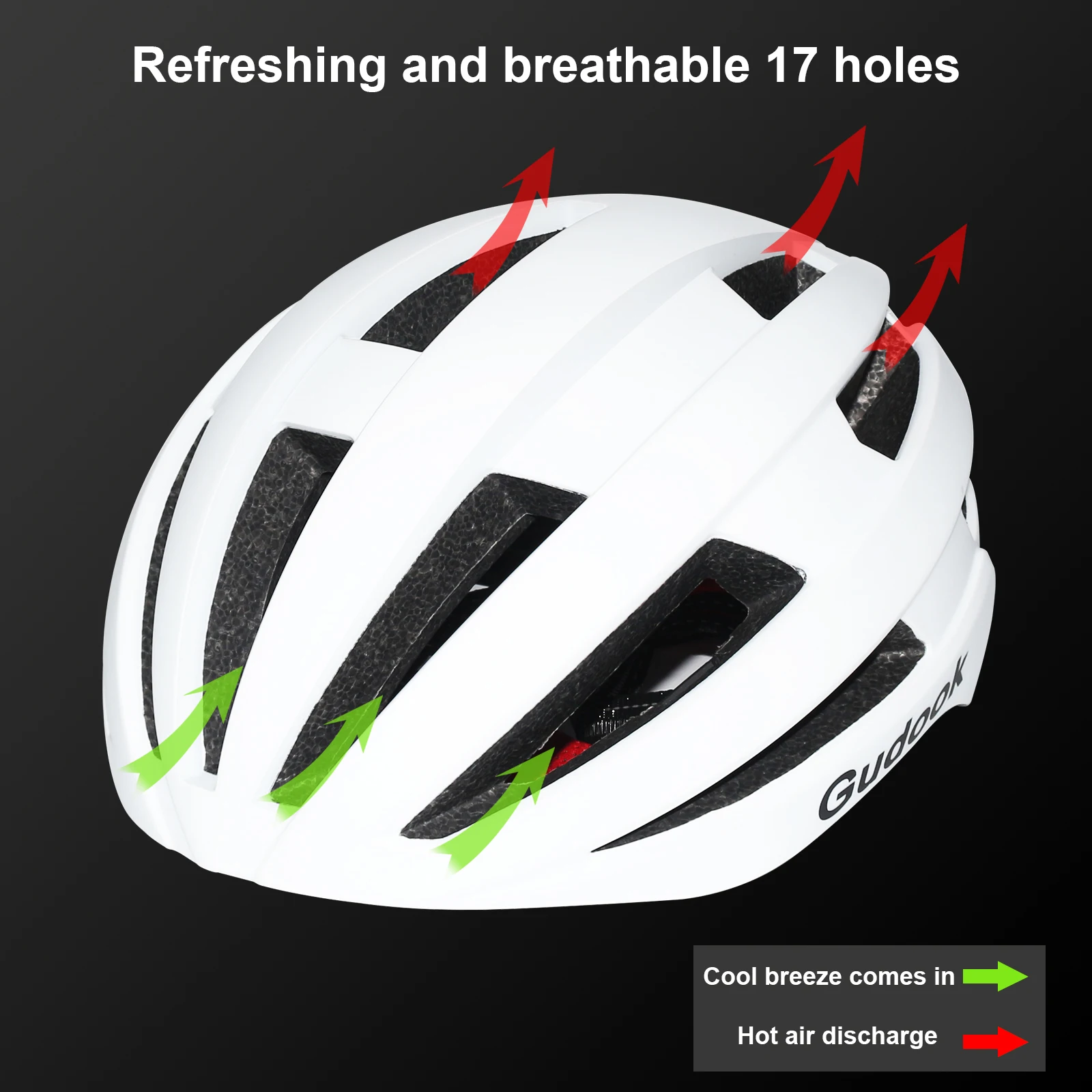 Fahrradhelm für Erwachsene mit wiederaufladbarem USB-Rücklicht – leichter Fahrradhelm für Männer und Frauen, verstellbarer Radfahren, Rennradfahrer – Detail 5