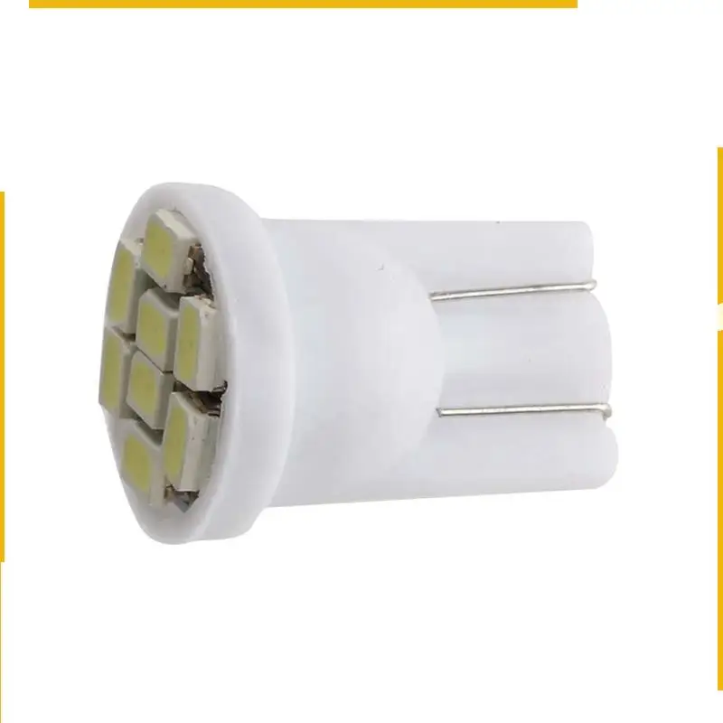 

A76K 50X T10 194 168 Lamp Bulb 8 LED White For Car