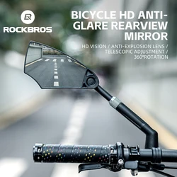 ROCKBROS Bicycle Rearview Mirror HD Vision 360° Adjustable Rotation Wide Range Mirror Cycling Safety MTB Road Bike Accessories