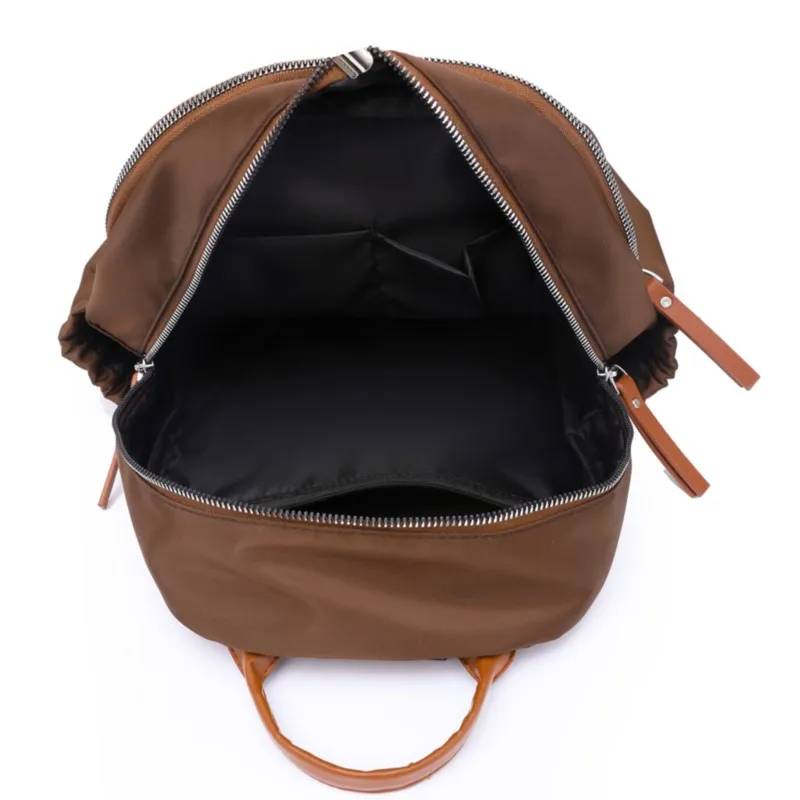 Fashion Backpack Women Luxury Multi Pocket School Bag Shoulder Knapsack Nylon Waterproof Small Travel Bagpack