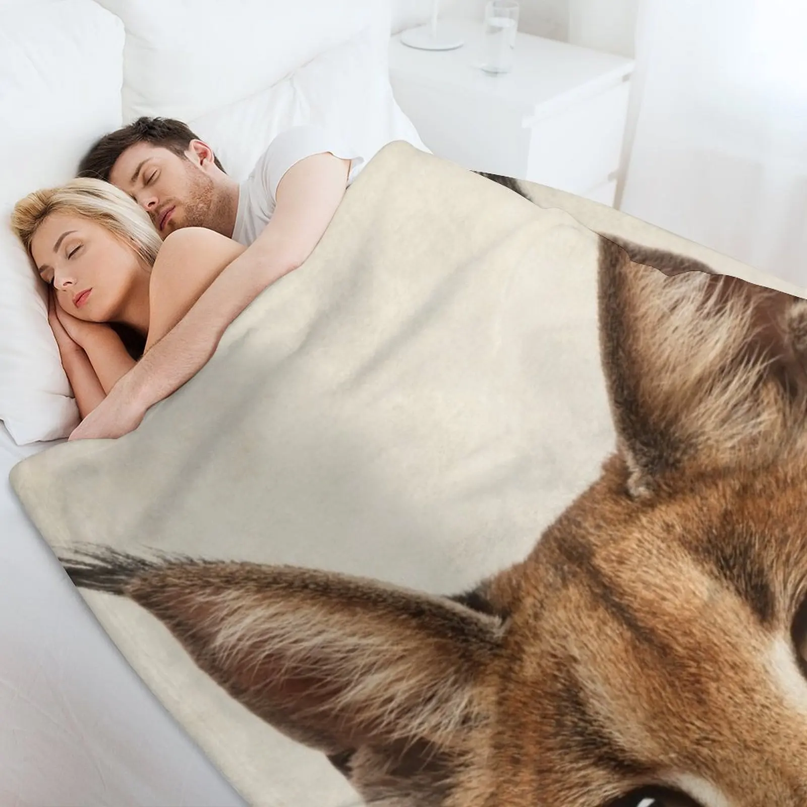 Caracal Cat Art، بطانية رمي صورة حيوانات سافانا، بطانيات زخرفية فاخرة وسميكة عتيقة