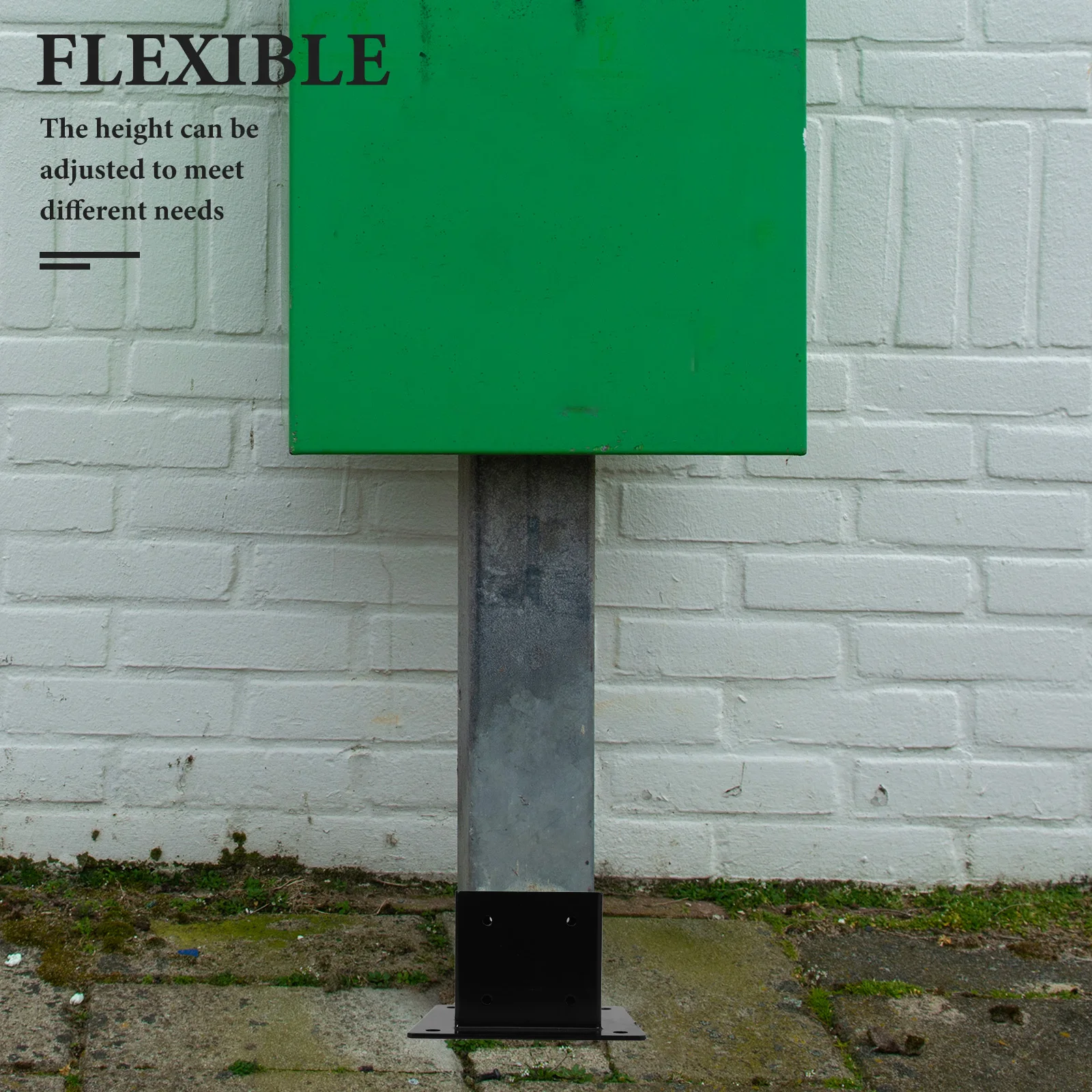 

1 Post Sleeve Deck Post Base Bracket For Gazebo Porch Railings Mailbox Posts Iron Support Fence Accessory Railing