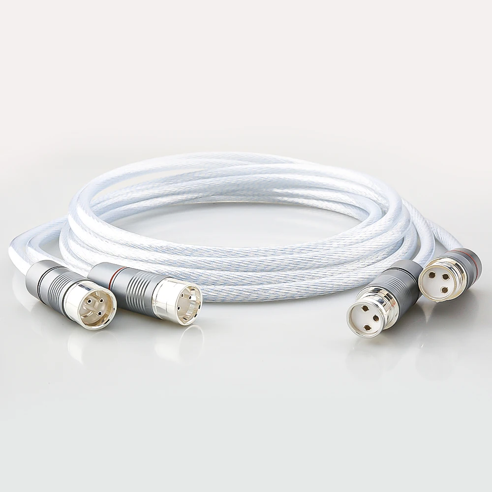 Silver Plated XLR Male To Female Cable