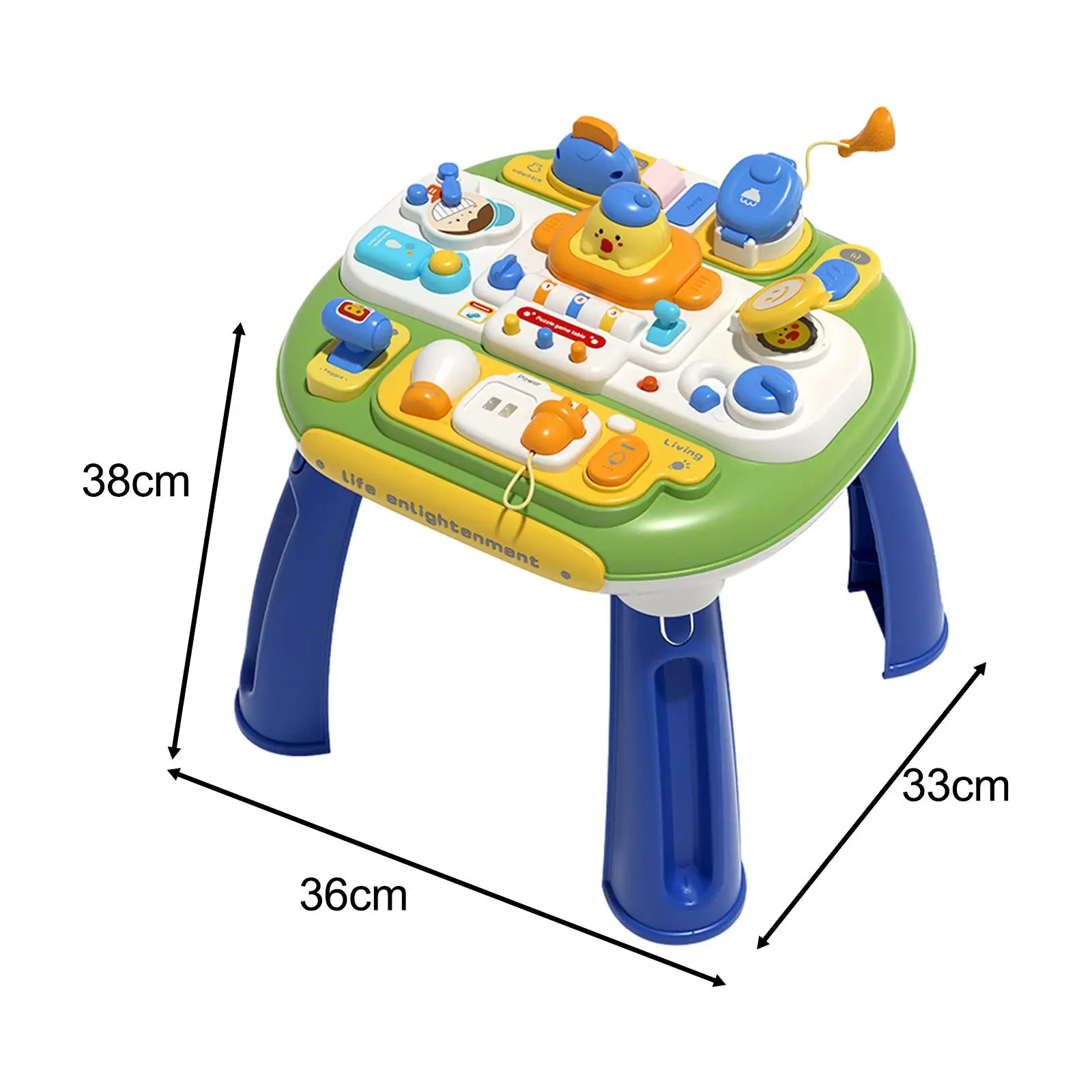 Table d'activité occupée pour bébé, jouet de table de jeu, compétences de base de la vie, cadeau de la Saint-Valentin