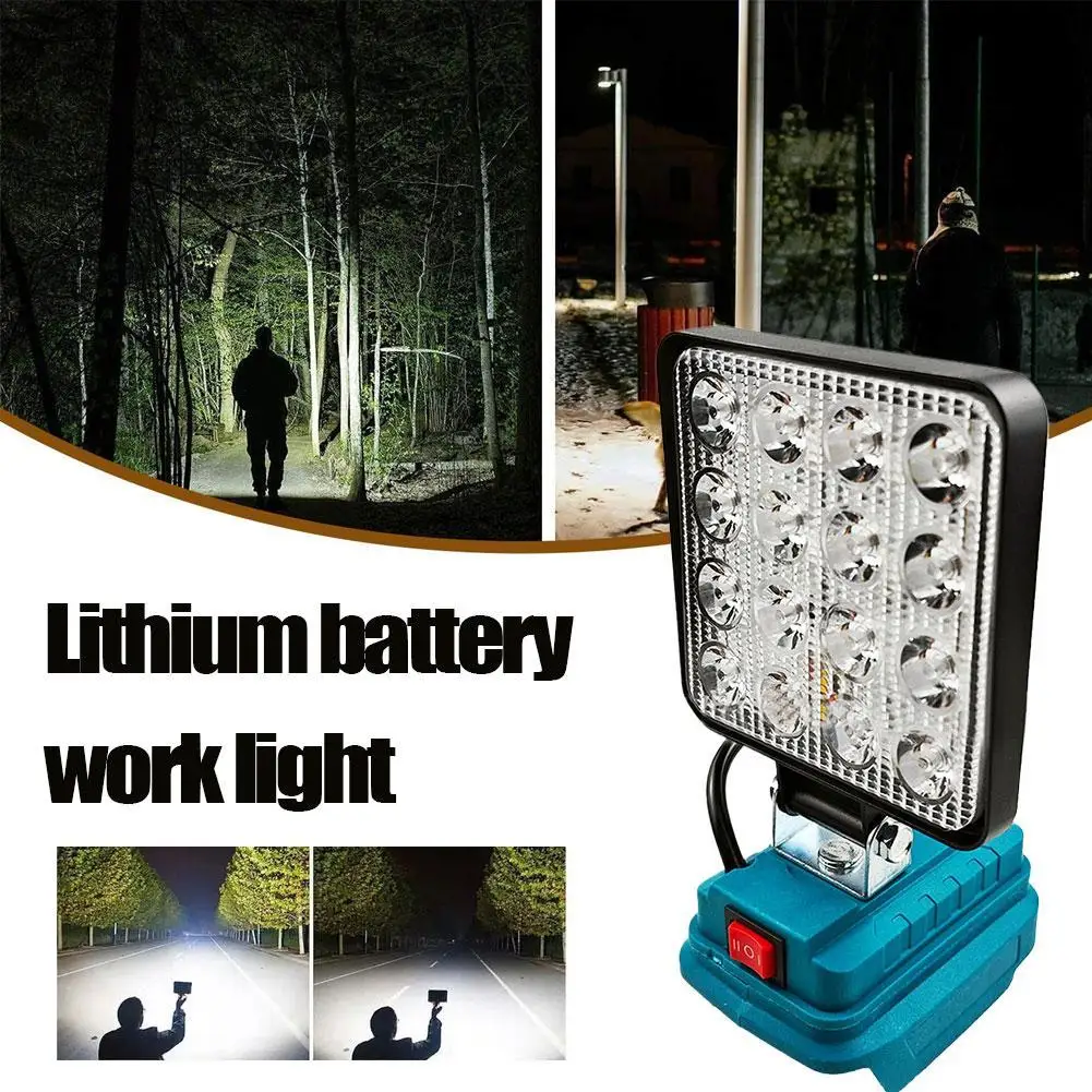 

For Makita 14.4V-18V Work Light 4 Inch LED Outdoor Flashlight Camping Lamp Li-ion Battery Emergency Cordless Lantern