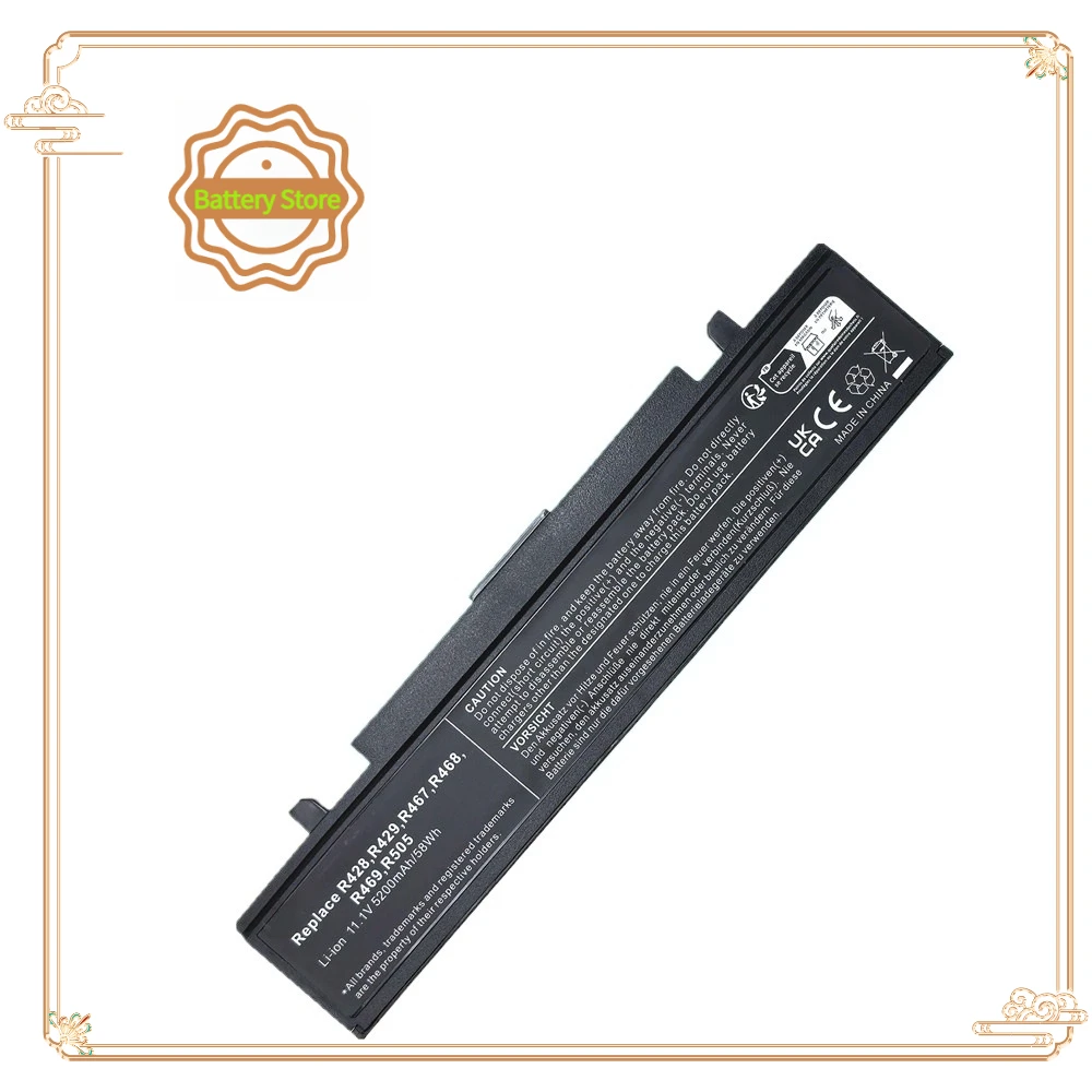 5200mAh Laptop Battery For SAMSUNG:AA-PB9MC6B,AA-PB9NC6B,AA-PB9NS6W,AA-PB9MC6S,AA-PB9NC6W,AA-PL9NC2B,AA-PB9MC6W,AA-PL9NC6B
