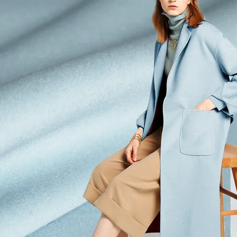 

Redraspberry Blue 850 г/м вес утепленная двухсторонняя австралийская шерсть зимнее женское пальто шитье DIY одежда ткани Freeshippi