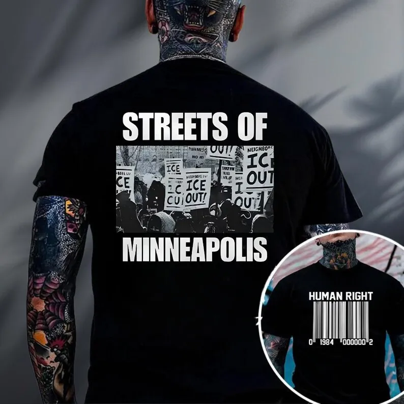Bruce Springsteens Streets Of Minneapolis Shirt  ICE out Protest  T-Shirt, Minneapolis Activism Tee