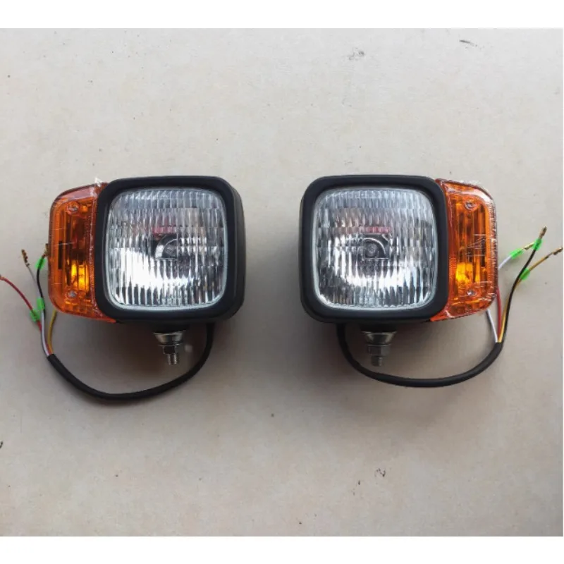 

1 комплект, комбинированный вилочный погрузчик для экскаватора, фара с указателем поворота в сборе, 12 В