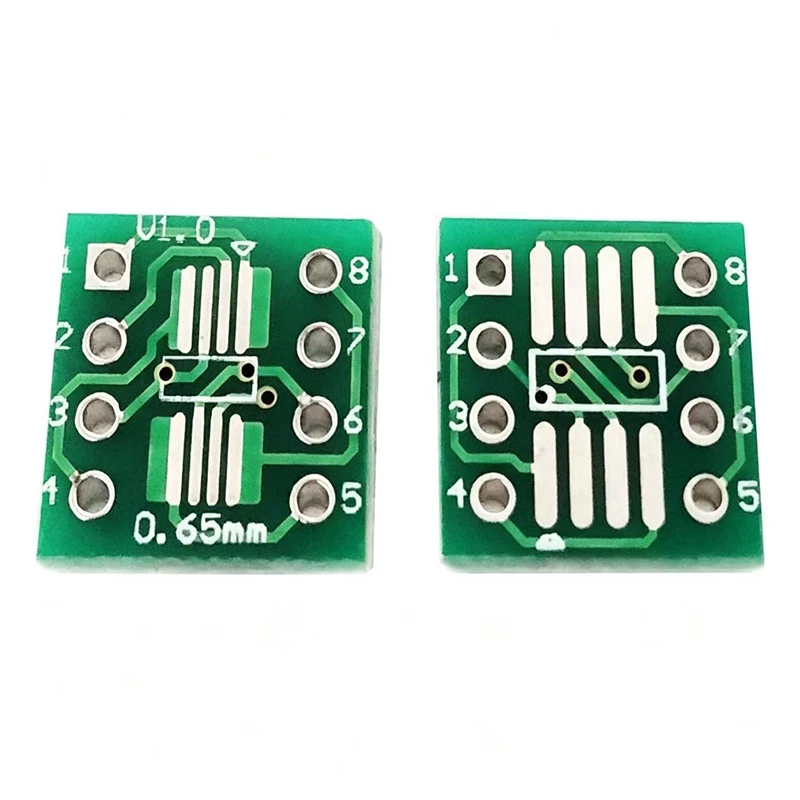 10PCS SOP8 Turn DIP8 SMD to DIP adapter Socket SOP8/TSSOP8/SOIC8/SSOP8 Board TO DIP Adapter Converter Plate 0.65mm 1.27mm