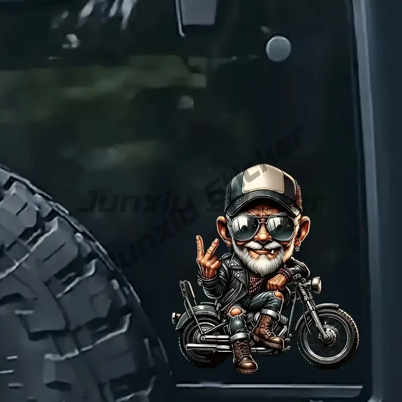 

Motorcycle Rider Waterproof Adhesive Sticker for Cars, Trucks, Motorcycles, Laptops, Windows, Glass, Walls