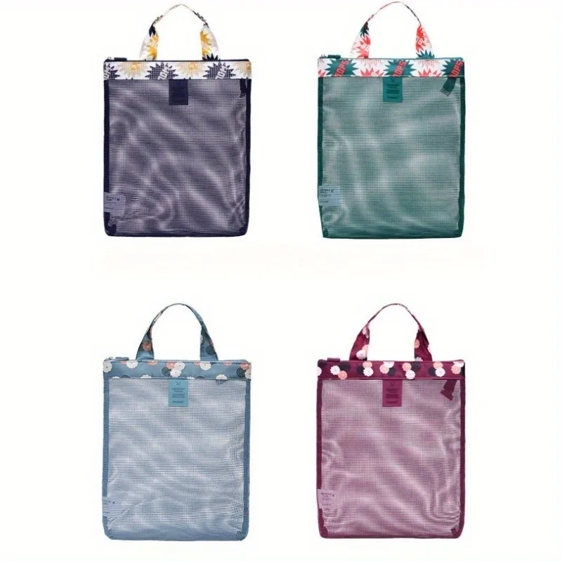 여름 수영 비치 가방 수영복 메쉬 보관 가방 메쉬 보관 가방 화장실 가방 스포츠 핸드백