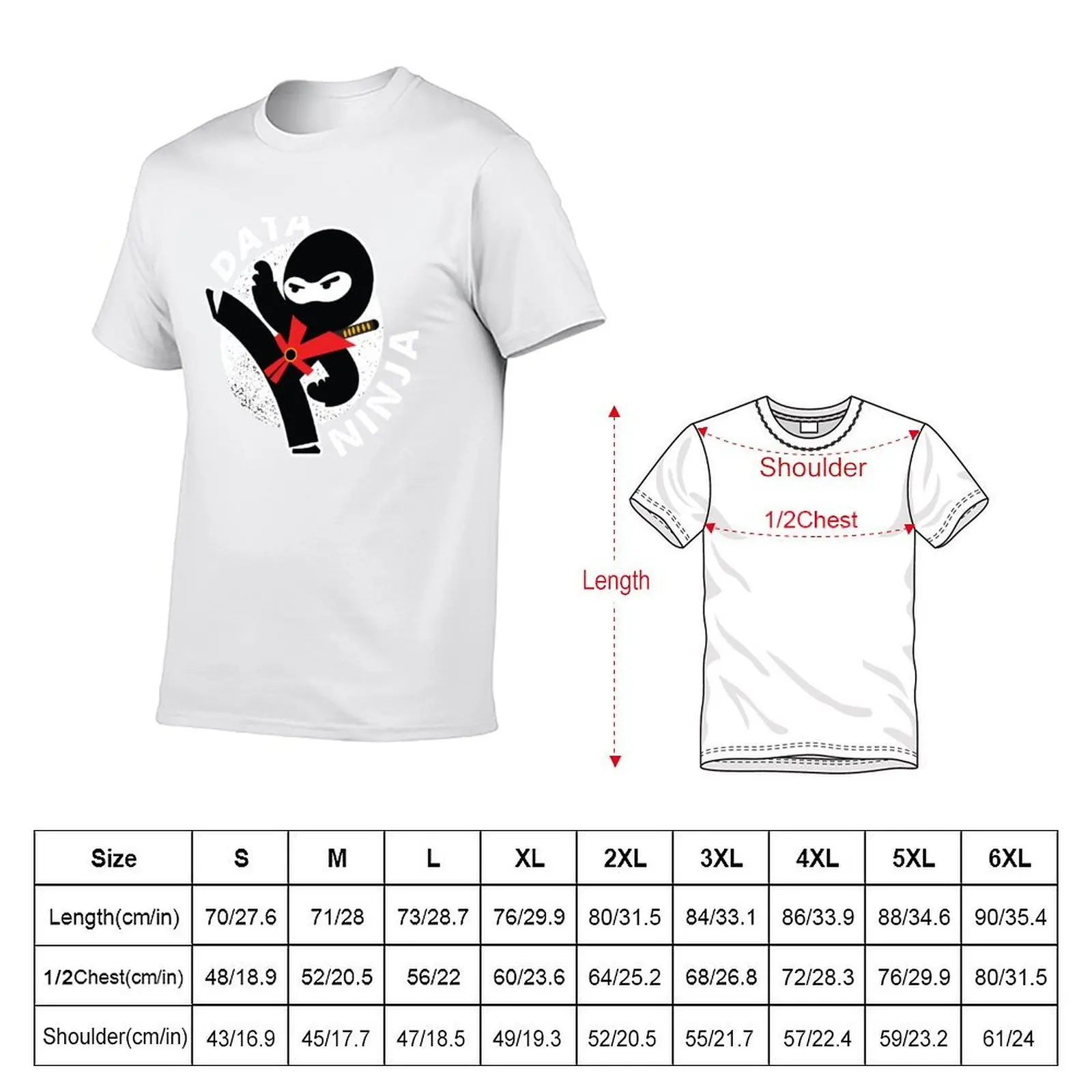 Actuary Actuarial Science Data Ninja T-Shirt man t shirt cotton high quality t shirts designer T-Shirt