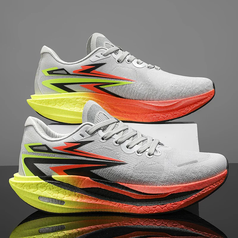 

Carbon Board Running Shoes Men Professional Marathon Shoes Women Llightweight Breathable Mesh Running Shoes Unisex Sports Shoes