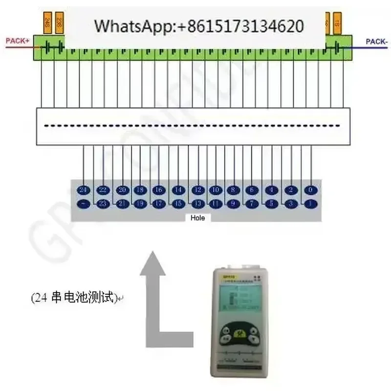 This versatile lithium battery voltage detector is designed for precise monitoring of battery packs ranging from one to