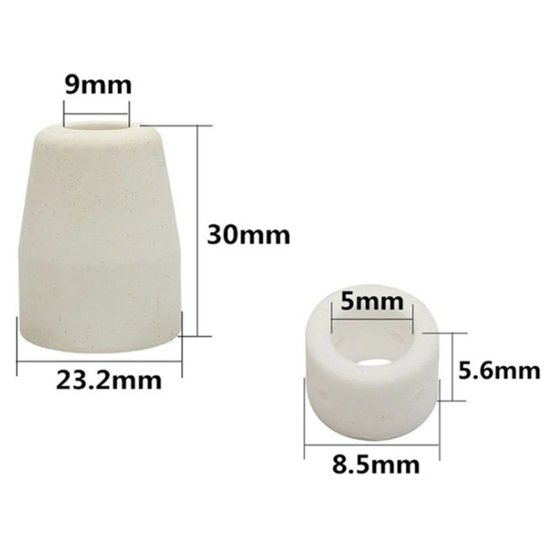 

2025+ PT-31-40 Плазменный электрод Аксессуары для насадок для резки 60 комплектов насадок для плазменной резки Электрод