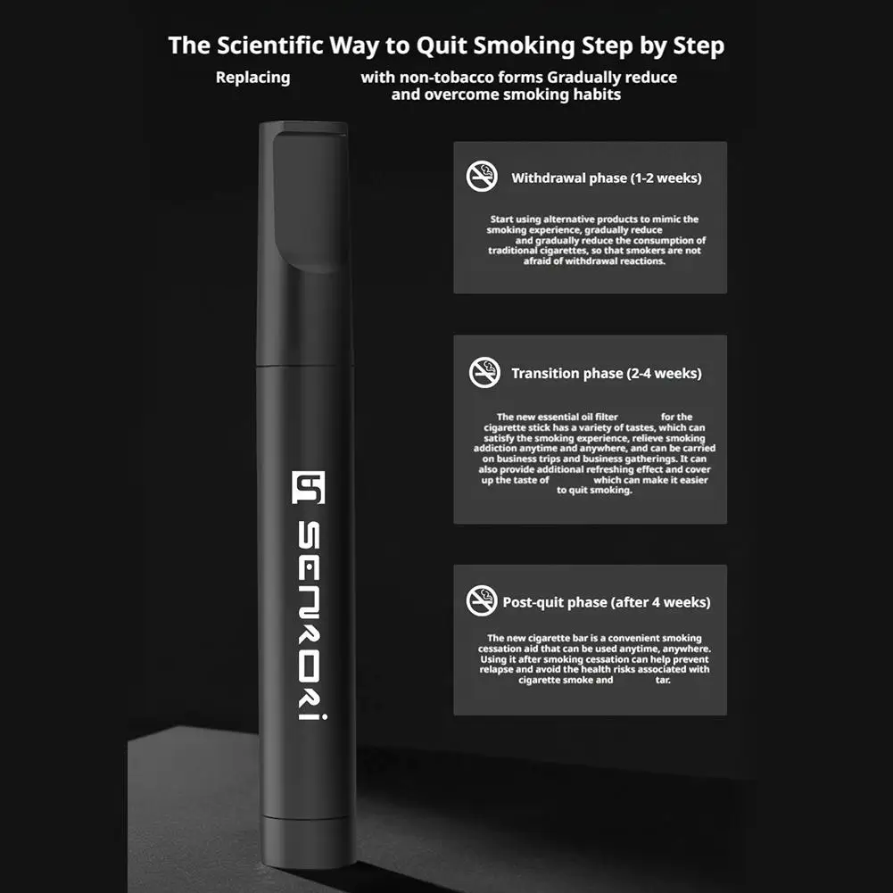 9 نكهة التدخين قضيب نكهة الفاكهة الصحية بمساعدة إقلاع التدخين النيكوتين الحرة إقلاع التدخين عصا القطن الأساسية استبدال #3