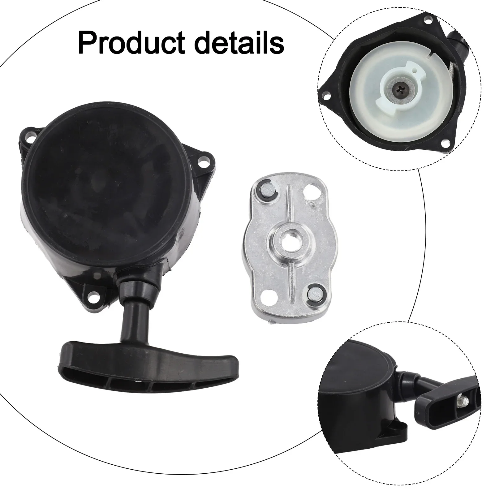 Recoil Pull Starter and Pawl Fitment for TU26 TL26 TL23 Engines like GX22 and GX31; Essential Parts for Your Brush Cutter Needs